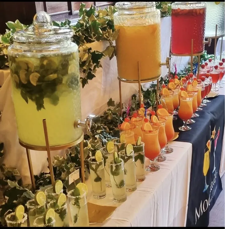 Colorful event beverages